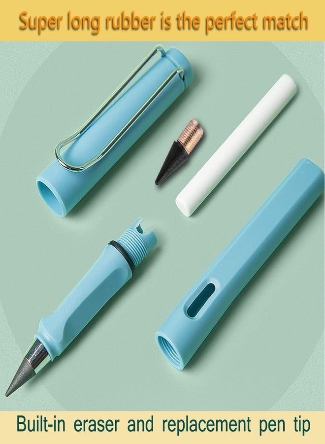DORPUT Everlasting & Infinite Pencil | Inkless, Reusable, Erasable Metal with Eraser & Portable | Dark 4B Writing, Magic Never-Ending Pencil for Kids & Adults (3 Pcs)(Multicolour) - Image 5